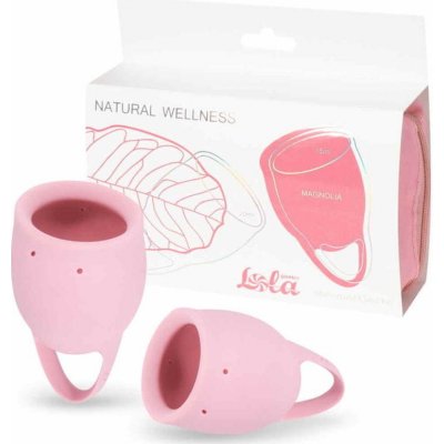 Lola Games Sada menstruačních kalíšků Natural Wellness Růžová Magnólie 2 ks