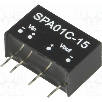 MEAN WELL SPA01C-15 Měnič: DC/DC; 1W; Uvst: 36÷75VDC; Uvýst: 15VDC; Ivýst: 6÷67mA; SIP6 – Hledejceny.cz