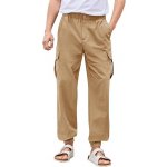 Pánské bavlněné kalhoty světle hnědá – Hledejceny.cz