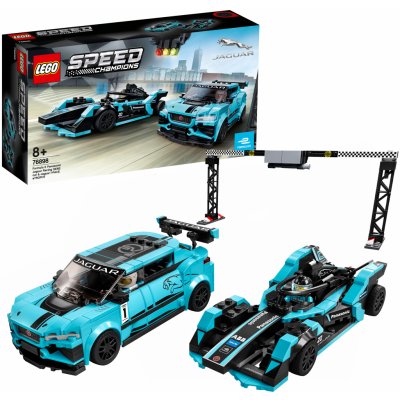 LEGO® Speed Champions 76898 Formula E Panasonic Jaguar Racing GEN2 car & Jaguar I-PACE eTROPHY – Zboží Živě