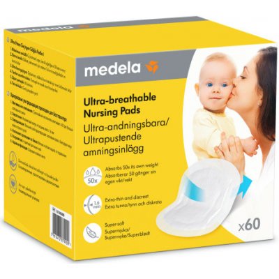 Medela Jednorázové kojící vložky 60 kusů ultra prodyšné – Zboží Dáma