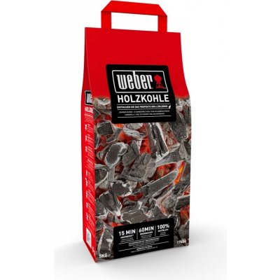 WEBER dřevěné uhlí 5kg – HobbyKompas.cz