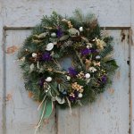 Balkonika Vánoční věnec na dveře rustikální s měsíčnicí 70 cm – Zbozi.Blesk.cz