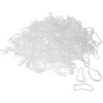 Gumičky do vlasů Duko 2555C - čiré, 500 ks – Zboží Dáma