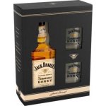 Jack Daniel's Honey 0,7 l (dárkové balení 2 sklenice) – Zboží Mobilmania