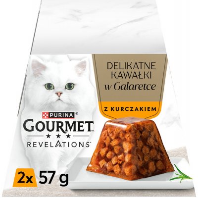 Gourmet Revelations Chunks in jelly with chicken 2 x 57 g – Zboží Mobilmania