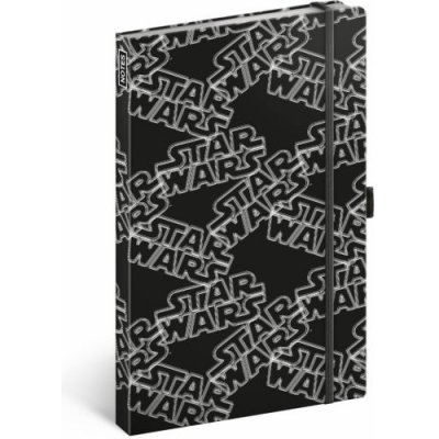 Baagl Notes Star Wars Black linkovaný 13 × 21 cm – Zbozi.Blesk.cz