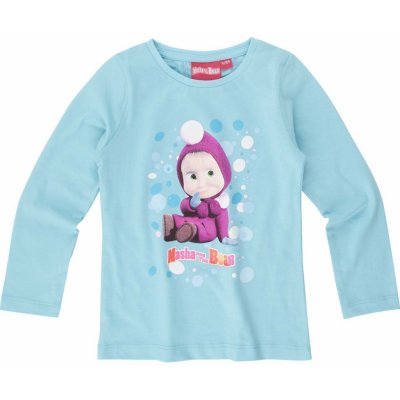 LamaLoli Máša a medvěd tričko tyrkysové – Sleviste.cz