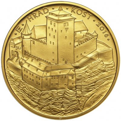 ČNB Zlatá mince 5000 Kč Hrad Kost 2016 Standard 1/2 oz – Zboží Mobilmania