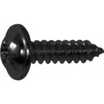 DIN 968C 4.2x25 ZČ Šroub do plechu s půlkulatou hlavou a límcem, křížová drážka, černý zinek – Hledejceny.cz