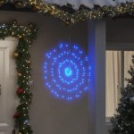 vidaXL Vánoční hvězdicová světla 8 ks 140 modrých LED diod 17 cm – Hledejceny.cz