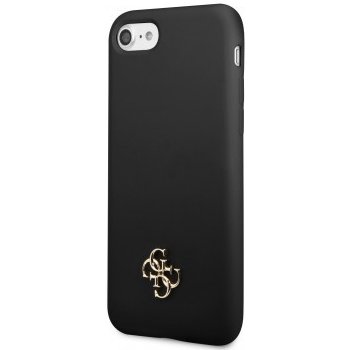 Pouzdro Guess 4G Silicone Metal Logo iPhone 7/8/SE2020/SE2022 černé