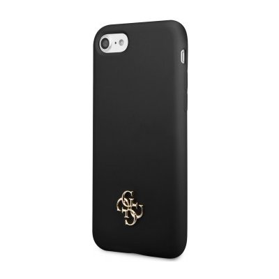 Pouzdro Guess 4G Silicone Metal Logo iPhone 7/8/SE2020/SE2022 černé – Zboží Mobilmania