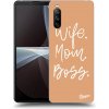 Pouzdro a kryt na mobilní telefon Sony Pouzdro Picasee silikonové Sony Xperia 10 III - Boss Mama černé