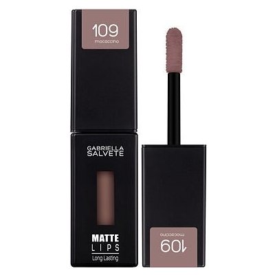 Gabriella Salvete Matte Lips dlouhotrvající tekutá rtěnka s matným efektem 109 Mocaccino 4,5 ml – Zboží Dáma
