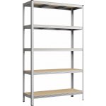 SONGMICS Regál s vysokou nosností 5 polic stříbrný – Hledejceny.cz