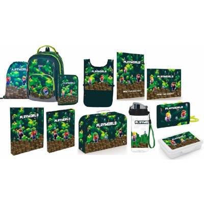 OXYBAG set 12ks OXY GO Playworld Minecraft sada batoh penál sáček 0-47125/012/01 – Zboží Dáma
