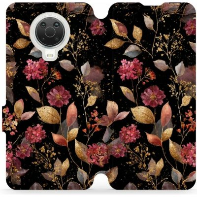 Mobiwear - Nokia G20 / Nokia G10 - V171S Zlatavé lístky a květy – Zboží Mobilmania