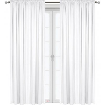 Fliying Dekorační závěs s řasící páskou Melanie 145x250 cm - bílý(cena za 1 kus) – Hledejceny.cz
