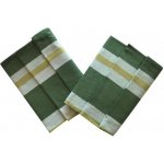 Sleep-well Utěrka Extra savá 50x70 cm Zeleno-žlutý pruh 3 ks – Sleviste.cz