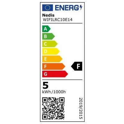 NEDIS Wi-Fi chytrá LED žárovka/ E14/ svíčka/ 4,9W/ 230V/ 470lm/ teplá až studená bílá/ 2700 - 6500K/ RGB/ stmívatelná; WIFILRC10E14 – Zboží Živě