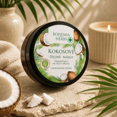 Bohemia Herbs Kokos tělové máslo 200 ml – Zboží Dáma