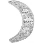 Franco Bene Piercingová náušnice ve tvaru měsíce stříbrná 2131 – Zbozi.Blesk.cz