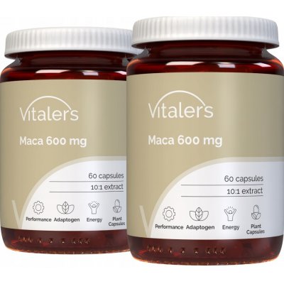 Vitaler's Maca 600 mg Libido Testosteron 60 kapslí – Hledejceny.cz