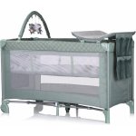 Chipolino Cestovní postýlka s přebalovací podložkou Luna Basil – Sleviste.cz