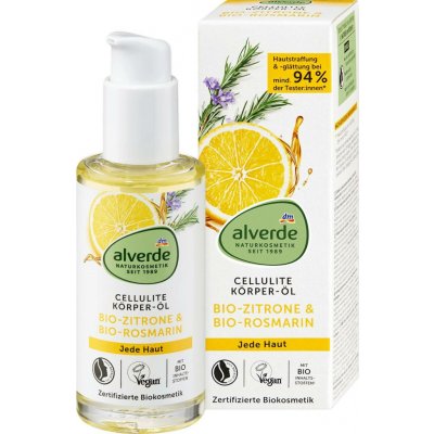 alverde Naturkosmetik tělový olej proti celulitidě bio citron & bio rozmarýn 100 ml – Hledejceny.cz