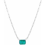 Preciosa Ocelový s ručně mačkaným kamenem českého křišťálu ocean emerald 7444 66 – Zboží Mobilmania