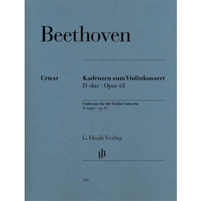 Ludwig van Beethoven Cadenzas to Violin Concerto Op. 61 noty na housle – Zbozi.Blesk.cz
