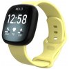 Řemínek k chytrým hodinkám BStrap Silicone pro Fitbit Versa 3 yellow, velikost L STR00289