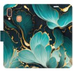 Pouzdro iSaprio Flip s kapsičkami na karty - Blue Flowers 02 Samsung Galaxy A40 – Zbozi.Blesk.cz