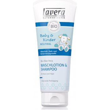 Lavera Baby & Kinder Neutral vlasový a tělový šampon 200 ml