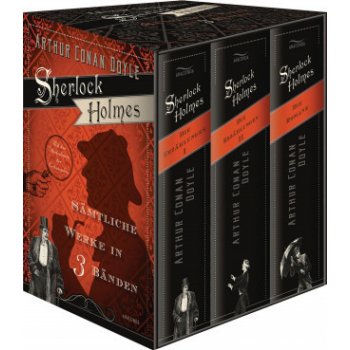 Sherlock Holmes - Sämtliche Werke in drei Bänden - Schuber - Der Hund der Baskervilles, Das Zeichen der Vier, Eine Studie in Scharlachrot, Das Tal des