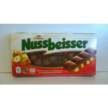 Chateau Nussbeisser mléčná čokoláda s lískovými oříšky 100 g
