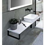 Sapho Plato deska Rockstone 70 x 2,4 x 36 cm bílá mat PL076-0101 – Zboží Dáma