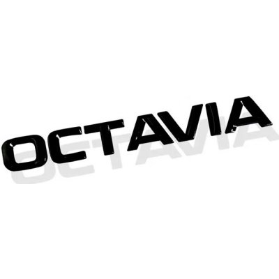 Logo OCTAVIA na kufr Škoda - znak černá v2