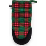 Vánoční kuchyňská rukavice se silikonovou chňapkou CHECKY 1 ks, zelená 15x33 cm ESSEX – Hledejceny.cz