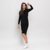 Dámské šaty Urban Classics Ladies Peached Rib dress LS black