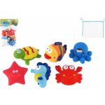 Teddies Zvířátka do vany gumová 6ks se síťkou v sáčku 18x28x12m+ 5cm – Zboží Dáma