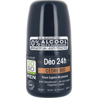 SO’BiO étic BIO Deodorant přírodní 24h MEN cedr 50 ml – Hledejceny.cz