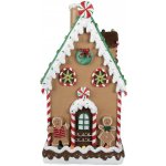 Clayre & Eef Hnědá zdobená perníková chaloupka Gingerbread House - 28*28*51 cm – Hledejceny.cz