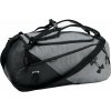 Sportovní taška Under Armour UA Contain Duo Medium BP Duffle Castlerock Medium Heather/Black/White 46 L
