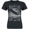 Dámské tričko s potiskem NNM Led Zeppelin Vintage černá