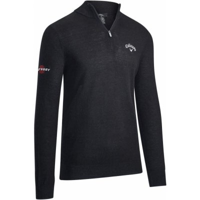 Callaway pánský svetr X 1/4 Zip merino černý