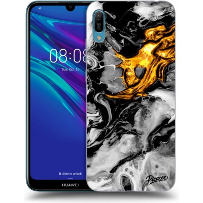 Pouzdro Picasee silikonové Huawei Y6 2019 - Black Gold 2 čiré – Zboží Mobilmania