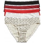 Calvin Klein 5PACK Kalhotky Bikini dámský set 5 kusů bavlněných kalhotek Bikini Signature Stretch – Sleviste.cz