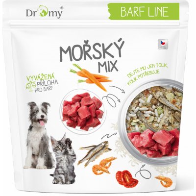 Dromy Mořský mix se zeleninou příloha Barf 0,9 kg – Zboží Mobilmania